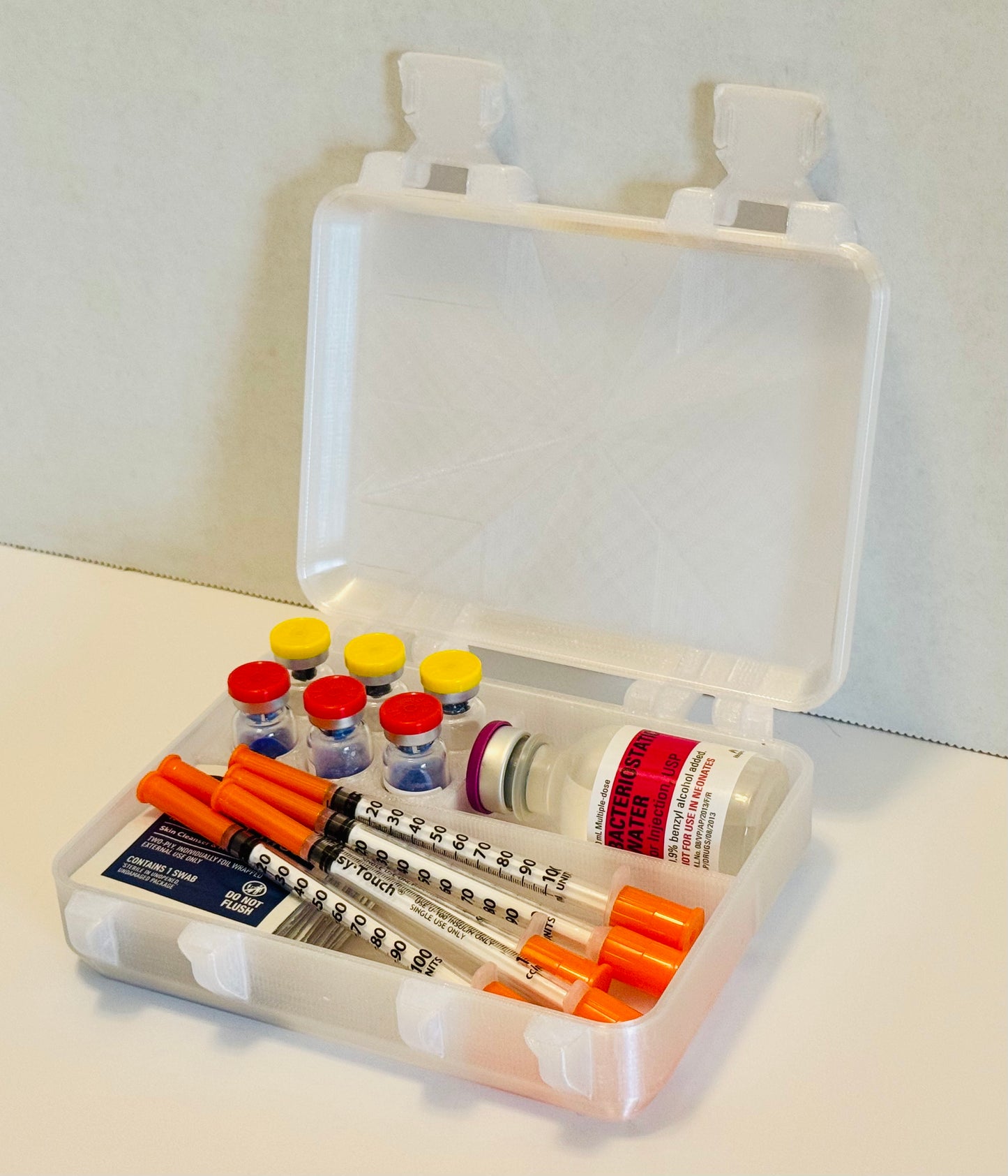 Peptide, GLP Storage Case with Vial Caps! HRT, TRT, GLP, Peptides