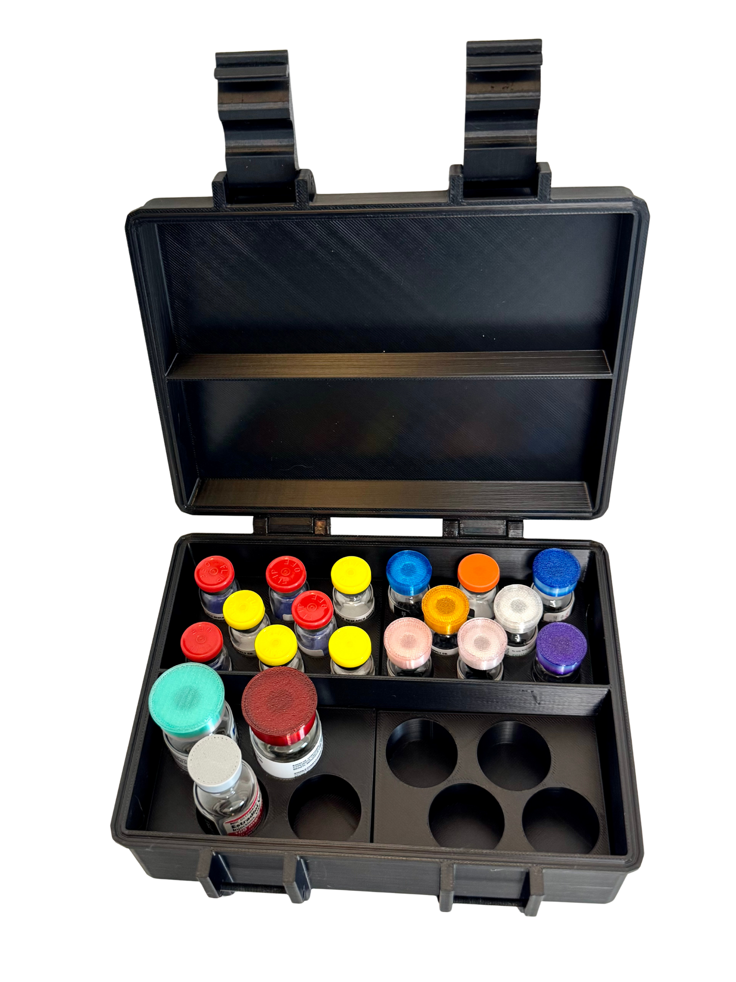 Flex Peptide Vial Case (Swappable Inserts) Modular Design