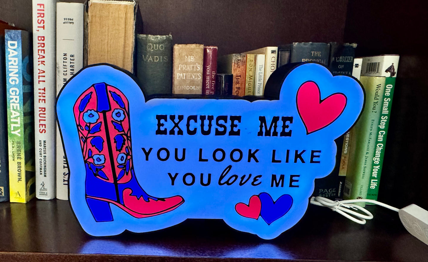 Excuse Me Lighted Sign – Ella Langley Inspired Music Mode Wall Decor