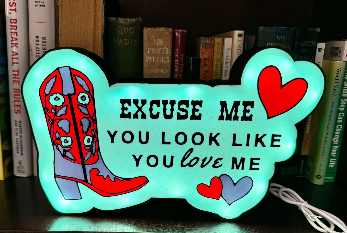 Excuse Me Lighted Sign – Ella Langley Inspired Music Mode Wall Decor