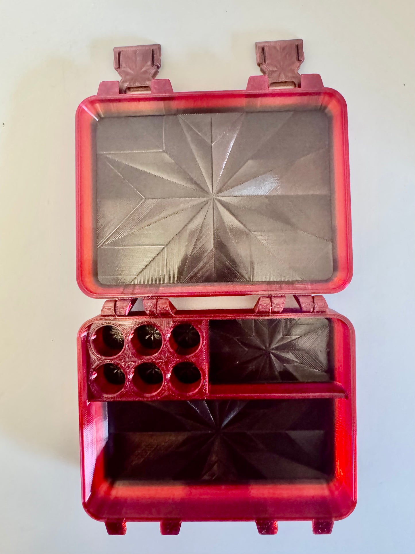 Pepper Red Vial Case for Peptides, GLP, HRT/TRT — Travel + Refridgerator