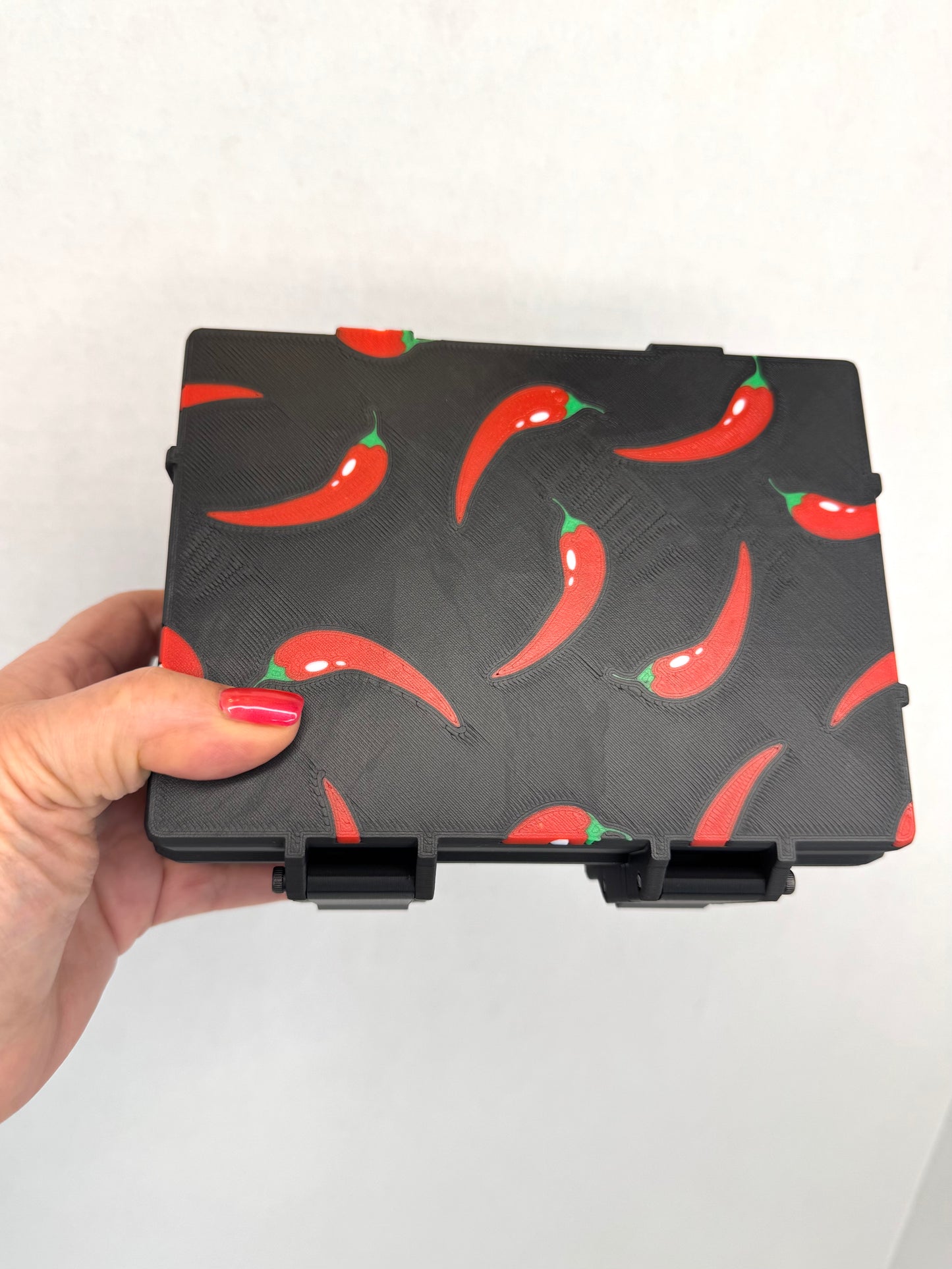 Rectangle Modular Spicy Pepper Storage Box - Adaptable for Refrigerator or Travel Use
