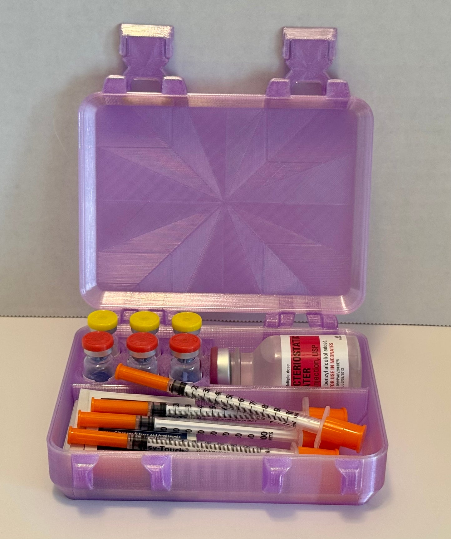 Peptide, GLP Storage Case with Vial Caps! HRT, TRT, GLP, Peptides
