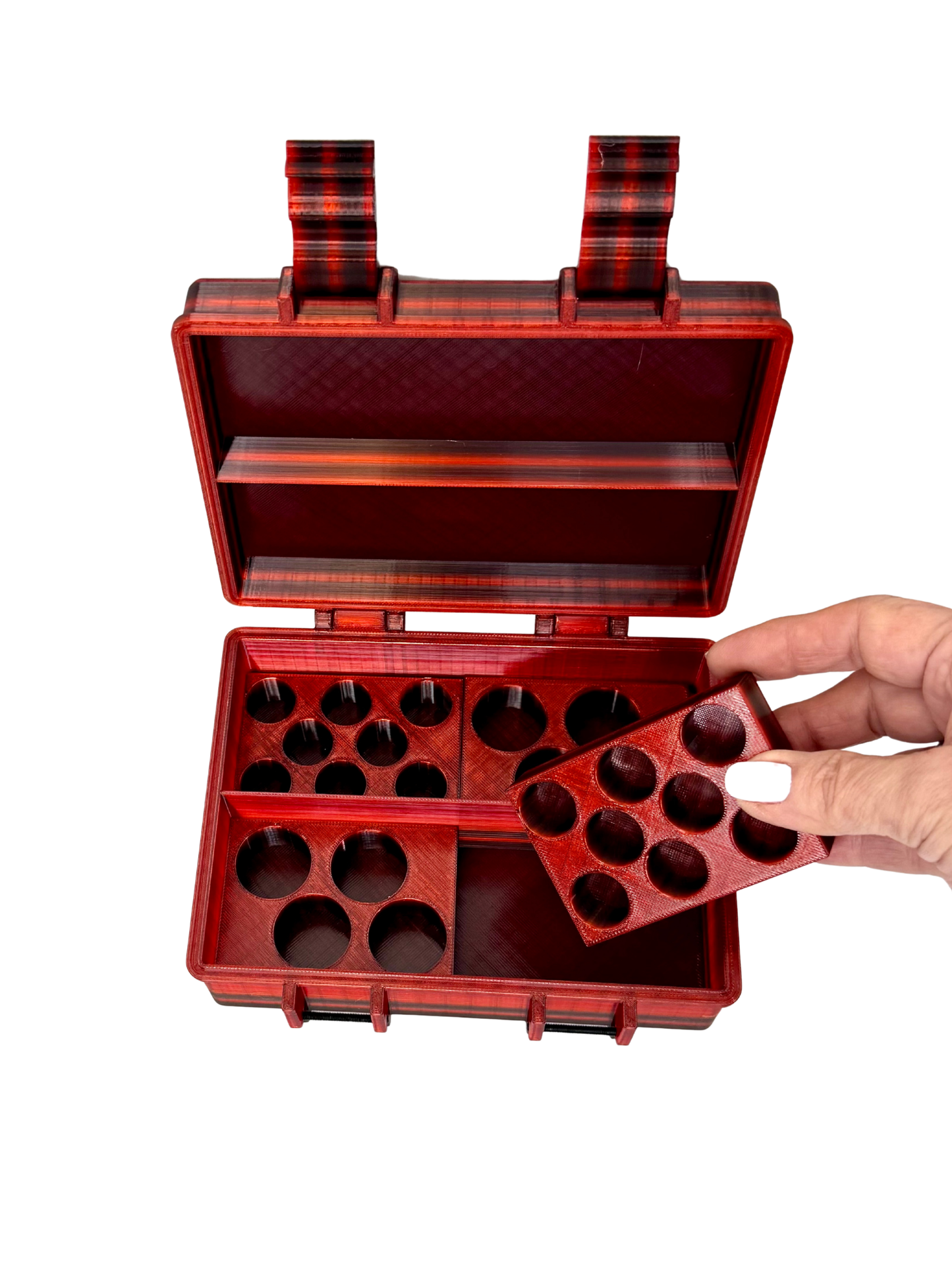 Flex Peptide Vial Case (Swappable Inserts) Modular Design