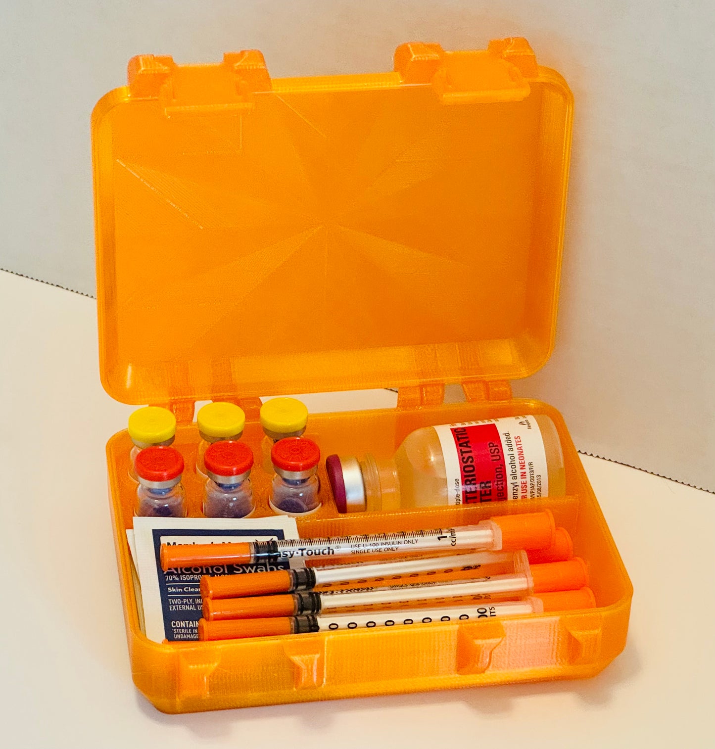 Peptide, GLP Storage Case with Vial Caps! HRT, TRT, GLP, Peptides