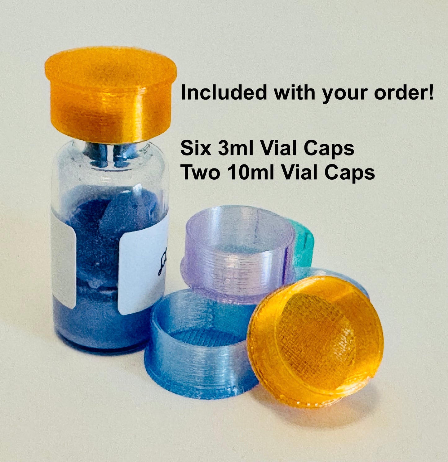 Peptide, GLP Storage Case with Vial Caps! HRT, TRT, GLP, Peptides