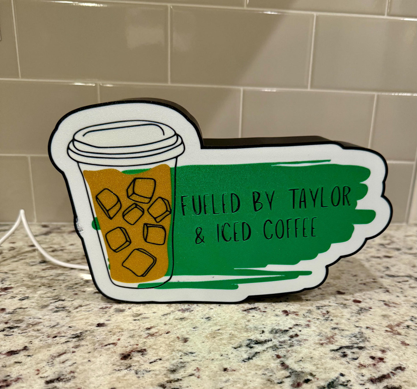 Taylor Swift Lighted Sign, Iced Coffee Decor, Govee Music Mode